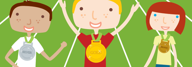 Gold, Silver, Bronze medals